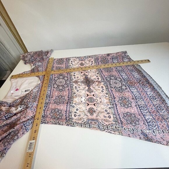 Parker Womens Cold Shoulder Shift Cocktail Mini Dress Multi XS Lined Printed NWT - Picture 11 of 11